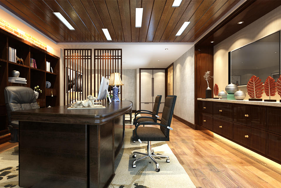 中式<a href=http://www.yanchuan.org.cn/tags-728.html target=_blank class=infotextkey>老板辦公室裝飾</a>