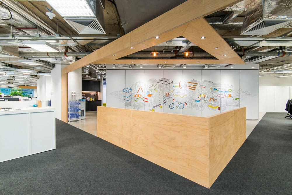 服裝公司復(fù)式辦公室裝修效果圖